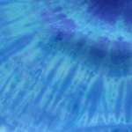Detail of blue tye dye sprial