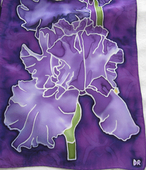 Detail of Purple Irises